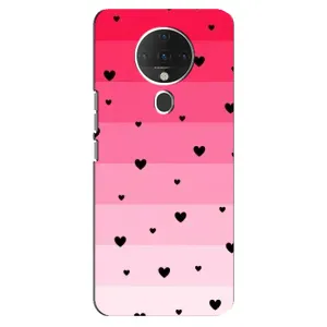 Чехлы с тематикой "Маленькие Сердечки" на TECNO Spark 6 (Чорные сердечки)