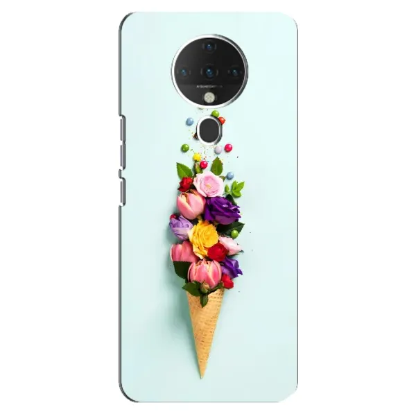 Чехол с рисунком «Цветок-мороженное» для TECNO Spark 6 Чехол с рисунком «Цветок-мороженное» для TECNO Spark 6