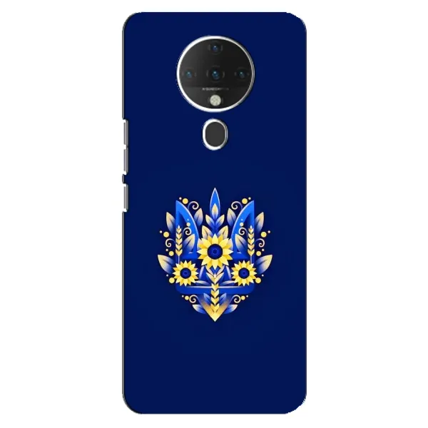 Чехол с рисунком «Цветущий Герб» для TECNO Spark 6