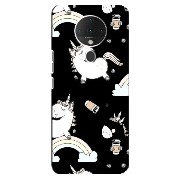 Чехол с рисунком «Единорог с кофе» для TECNO Spark 6 Чехол с рисунком «Единорог с кофе» для TECNO Spark 6