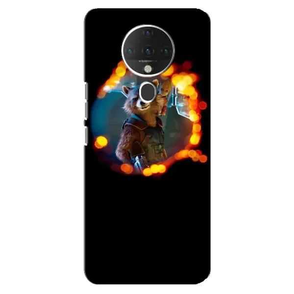 Чехол с рисунком «Енот Ракета» для TECNO Spark 6