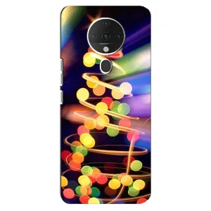 Чехол Новогодняя Елка на TECNO Spark 6 (Гирлянды)