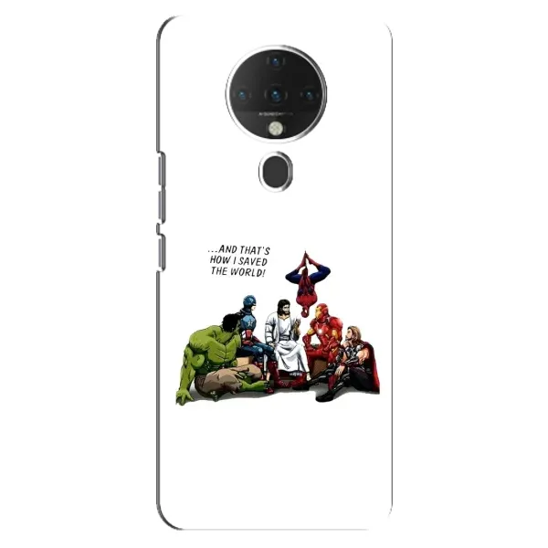 Чехол с рисунком «Иисус супергерой» для TECNO Spark 6 Чехол с рисунком «Иисус супергерой» для TECNO Spark 6