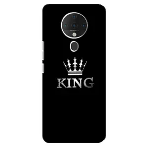 Чехол (Корона на чёрном фоне) для Техно Спарк 6 (KING)