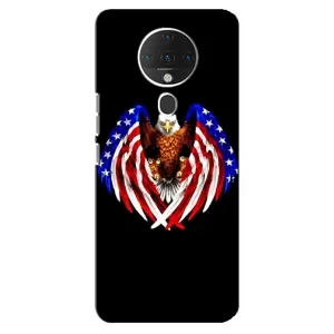 Чехол Флаг USA для TECNO Spark 6 (Крылья США)