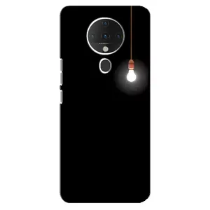 Чохол з картинками на чорному фоні для TECNO Spark 6 (Лампочка)