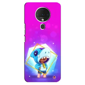 Чехол Бравл Старс для TECNO Spark 6 (Леон в костюме Акулы)