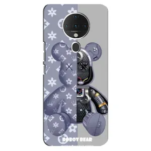Силиконовый чехол для TECNO Spark 6 (Медведь Louis Vuitton)