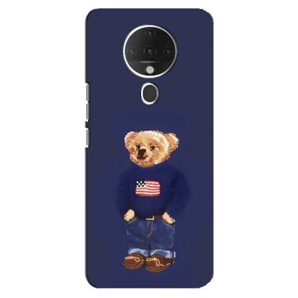 Чехол с рисунком «Мишка USA» для TECNO Spark 6