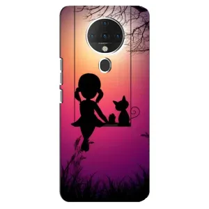 Чехол с рисунком «На качели» для TECNO Spark 6