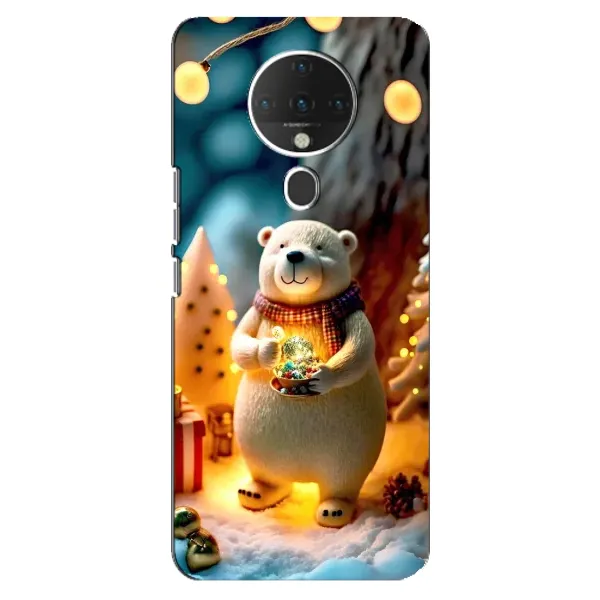 Чехол с рисунком «Новогодний ведмеженок» для TECNO Spark 6 Чехол с рисунком «Новогодний ведмеженок» для TECNO Spark 6