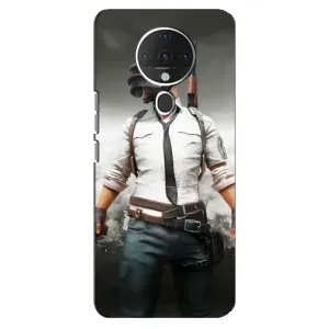 Силиконовый чехол с картинкой "Герой Pubg" на TECNO Spark 6 (Пабг)