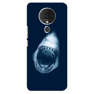 Силиконовый бампер с картинкой животных для TECNO Spark 6 (Пасть Акулы)