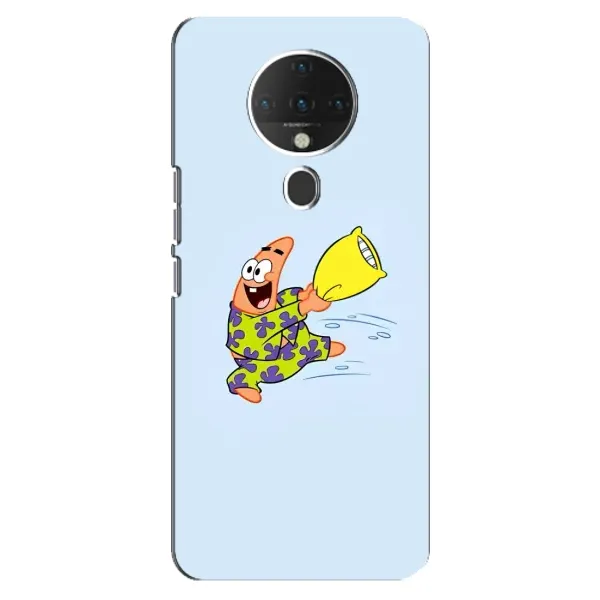 Чехол с рисунком «Патрик с подушкой» для TECNO Spark 6 Чехол с рисунком «Патрик с подушкой» для TECNO Spark 6