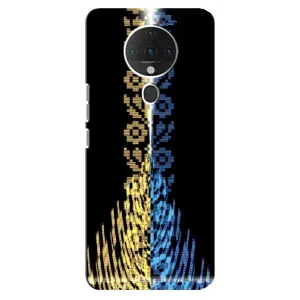 Силиконовый Чехол на TECNO Spark 6 (Патриотическая вышиванка)