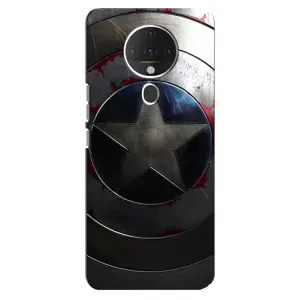 Чохол с Щітом Капітана Америки на TECNO Spark 6 (Ретро Щит Капітана)