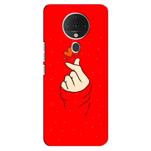 Чехол с рисунком «Сердце на красном» для TECNO Spark 6 Чехол с рисунком «Сердце на красном» для TECNO Spark 6