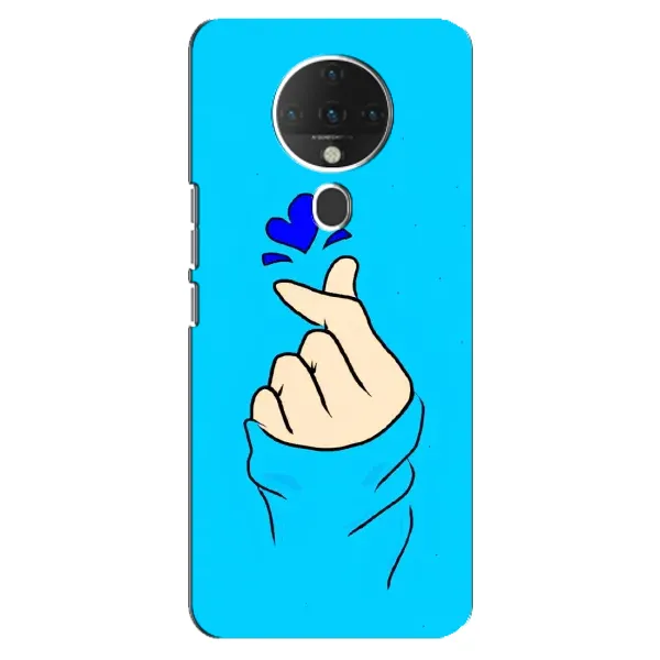 Чехол с рисунком «Сердце на синем» для TECNO Spark 6 Чехол с рисунком «Сердце на синем» для TECNO Spark 6