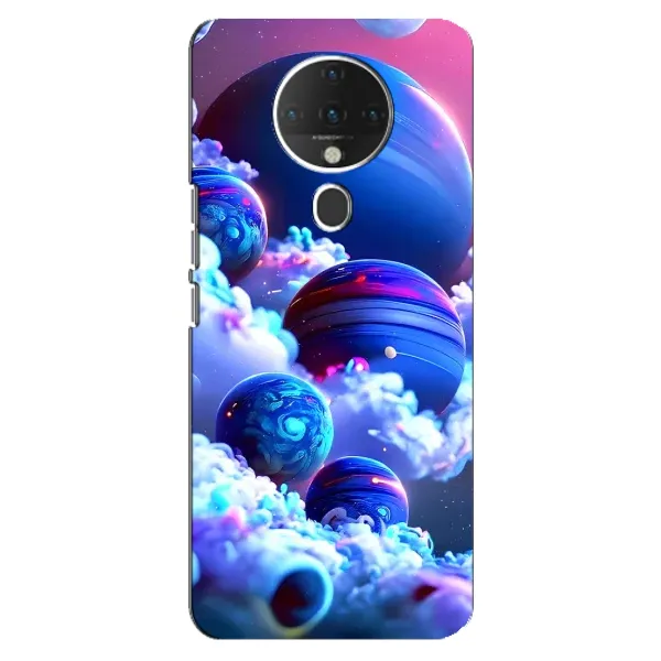 Чехол с рисунком «Синие планеты» для TECNO Spark 6 Чехол с рисунком «Синие планеты» для TECNO Spark 6