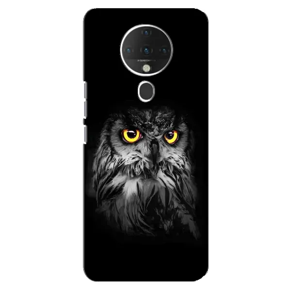 Чехол с рисунком «Сова на чёрном» для TECNO Spark 6 Чехол с рисунком «Сова на чёрном» для TECNO Spark 6