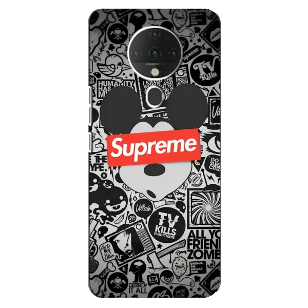 Чехол с рисунком «Supreme Маус» для TECNO Spark 6