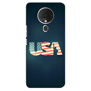 Чехол Флаг USA для TECNO Spark 6 (USA)