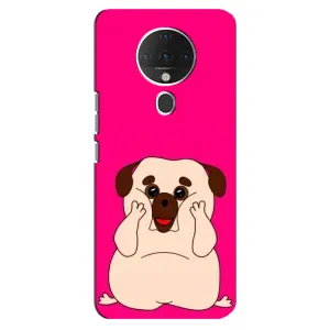Чехол (ТПУ) Милые собачки для TECNO Spark 6 (Веселый Мопсик)