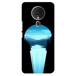 Летний Чехол на TECNO Spark 6 (Синий Водопад)