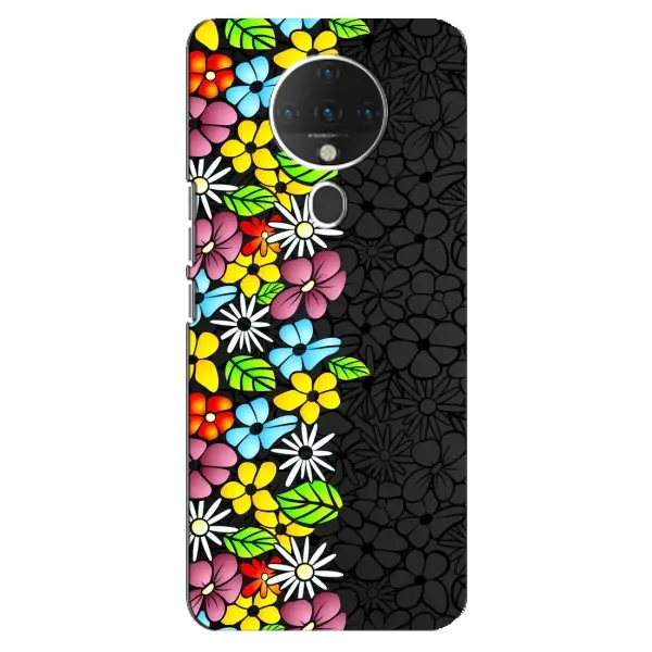 Чехол с рисунком «Яркие цветы» для TECNO Spark 6