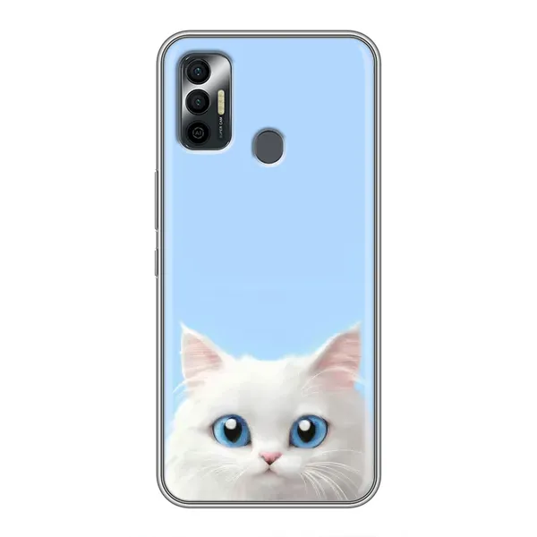 Чехол с рисунком «Белый кот» для TECNO Spark 7 (KF6n) Чехол с рисунком «Белый кот» для TECNO Spark 7 (KF6n)