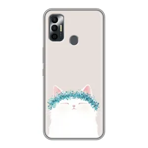 Чохол на тематику: Коти для TECNO Spark 7 (KF6n) (Білий котик)