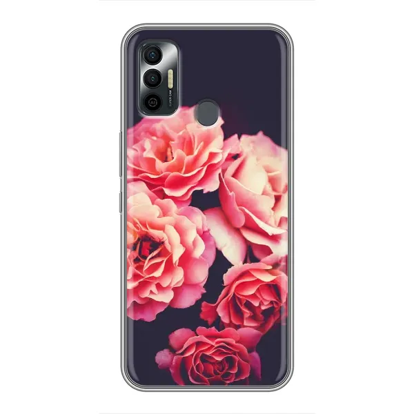 Чехол с рисунком «Бутоны» для TECNO Spark 7 (KF6n) Чехол с рисунком «Бутоны» для TECNO Spark 7 (KF6n)