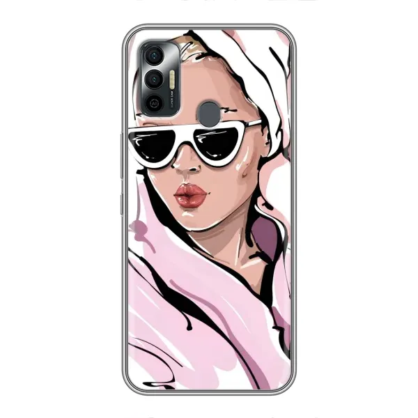 Чехол с рисунком «Девушка в халате» для TECNO Spark 7 (KF6n) Чехол с рисунком «Девушка в халате» для TECNO Spark 7 (KF6n)
