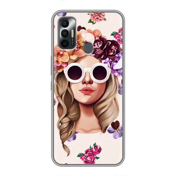 Чехол с рисунком «Девушка в очках» для TECNO Spark 7 (KF6n) Чехол с рисунком «Девушка в очках» для TECNO Spark 7 (KF6n)