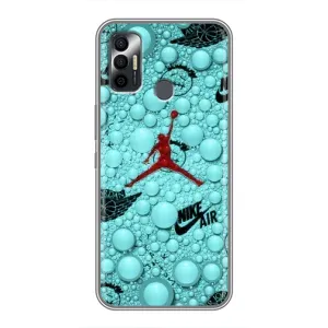 Силиконовый Чехол Nike Air Jordan на Техно Спарк 7 (Джордан Найк)