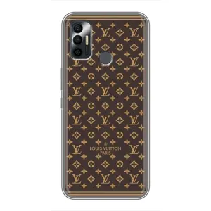 Силиконовый чехол для TECNO Spark 7 (KF6n) (ФОН Louis Vuitton Paris)
