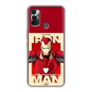 Чехол Супергерой Железный человек на TECNO Spark 7 (KF6n) (Iron man)