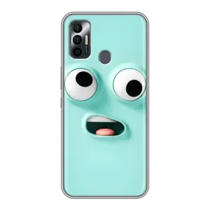 Силиконовые Чехлы (смешные стикеры) для TECNO Spark 7 (KF6n) (Забавное мятное лицо)