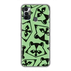 Силіконовий Чохол з Энотами на TECNO Spark 7 (KF6n) (Мордочки Єнота)
