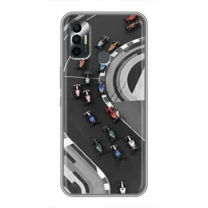 Чехол фильм Формула 1 для TECNO Spark 7 (KF6n) (Гонки ф1)