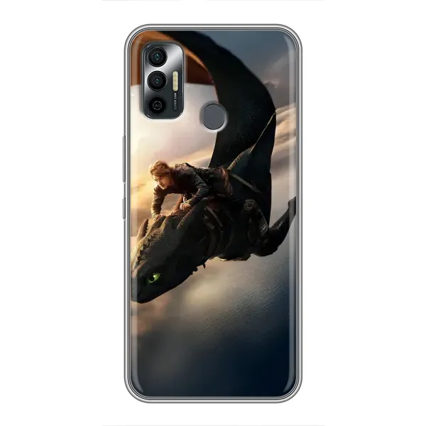 Чехол с рисунком «Полет Беззубика» для TECNO Spark 7 (KF6n) Чехол с рисунком «Полет Беззубика» для TECNO Spark 7 (KF6n)