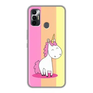 Чехол Unicorn на TECNO Spark 7 (KF6n) (Радужный Единорог)