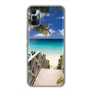 Летний Чехол на TECNO Spark 7 (KF6n) (Рай)