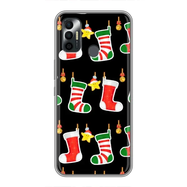 Чехол с рисунком «Рождественские подарки» для TECNO Spark 7 (KF6n) Чехол с рисунком «Рождественские подарки» для TECNO Spark 7 (KF6n)
