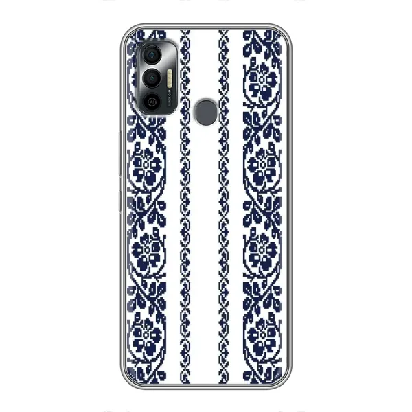 Чехол с рисунком «Синяя вышиванка» для TECNO Spark 7 (KF6n) Чехол с рисунком «Синяя вышиванка» для TECNO Spark 7 (KF6n)
