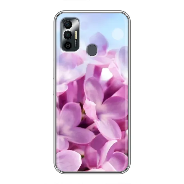 Чехол с рисунком «Сиреневые цветы» для TECNO Spark 7 (KF6n) Чехол с рисунком «Сиреневые цветы» для TECNO Spark 7 (KF6n)