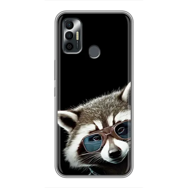 Чехол с рисунком «Стильный Енот» для TECNO Spark 7 (KF6n) Чехол с рисунком «Стильный Енот» для TECNO Spark 7 (KF6n)
