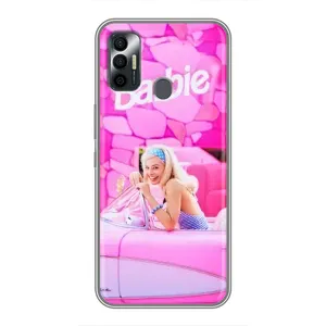 Силиконовый Чехол Барби Фильм на TECNO Spark 7 (KF6n) (Зставка)