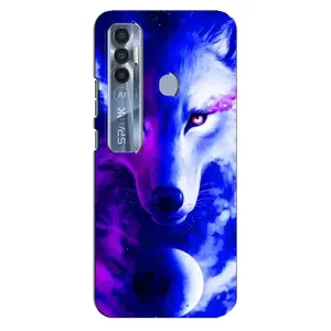Чехол с Волком на TECNO Spark 7 Pro (Арт-Волк)