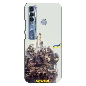 Чехлы на военную тематику для TECNO Spark 7 Pro (Азовсталь)